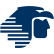 a blue and black logo