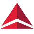a red triangle with black background