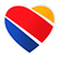 a heart shaped logo with a red blue and yellow stripe